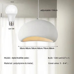 Wabi Sabi E27 LED Pendant Light - Nordic Minimalism Loft Hang Lamp