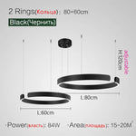 Nordic Ring LED Pendant Chandelier for Home Living Dining Kitchen Lighting