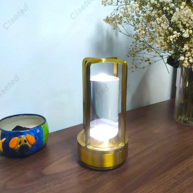 Retro Nordic LED Table Lamp Touch Bedside Decoration Light