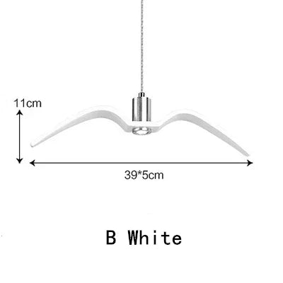 Seagull Resin LED Chandelier for Living Dining Room - Suspension Ceiling Light