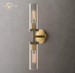 Knurled Linear Glass Sconce LED Wall Lamp for Modern Lighting Décor