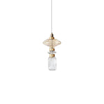 Ballet Pendant Lamp Clear Amber Glass Shade Restaurant Bedroom Lighting