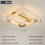 Crystal Dimmable Ceiling Light - Luxury Living Room Bedroom Lamp