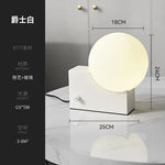 Metal Table Lamp with Glass Ball - LED Desk Light