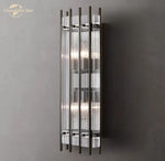 San Marco Glass Sconce: Modern Indoor Wall Lamp for Bathroom, Living Room & Bedroom