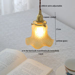 Copper Glass LED Pendant Lamps Modern Style Nordic Hanging Light Fixtures