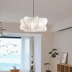 Silk Pendant Light | Elegant LED Chandelier for Dining Room and Bedroom