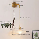 LED Wall Lights Bar Bedroom Study Clear Glass Bedside Lamp Modern Stair Light Fixtures