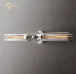 Knurled Linear Glass Sconce LED Wall Lamp for Modern Lighting Décor