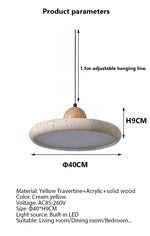 Natural Travertine Kitchen Pendant Light Fixture