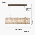 Marble Collection LED Ceiling Chandelier for Dining Room