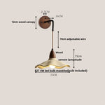 Afralia™ Loft Wood LED Wall Light with Pull Chain Switch for Home Decor