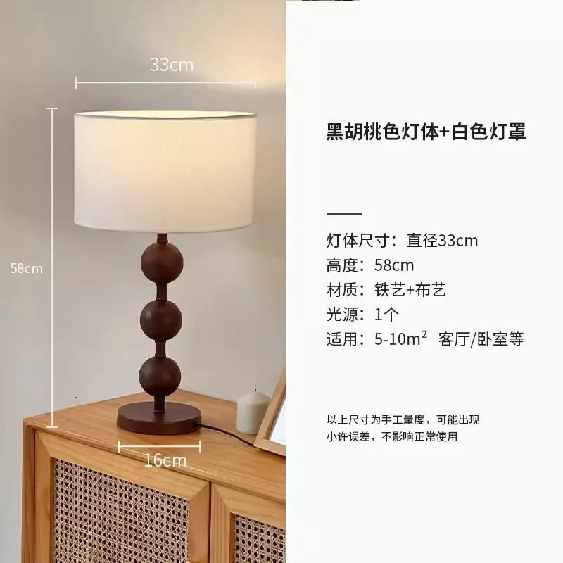 Nordic Bauhaus Gourd Table Lamp, E27 Bedside Decorative Iron Art Desk Light