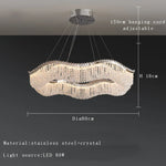 Modern Luxury Crystal Bead Chandelier with LED Lights for Home Decor