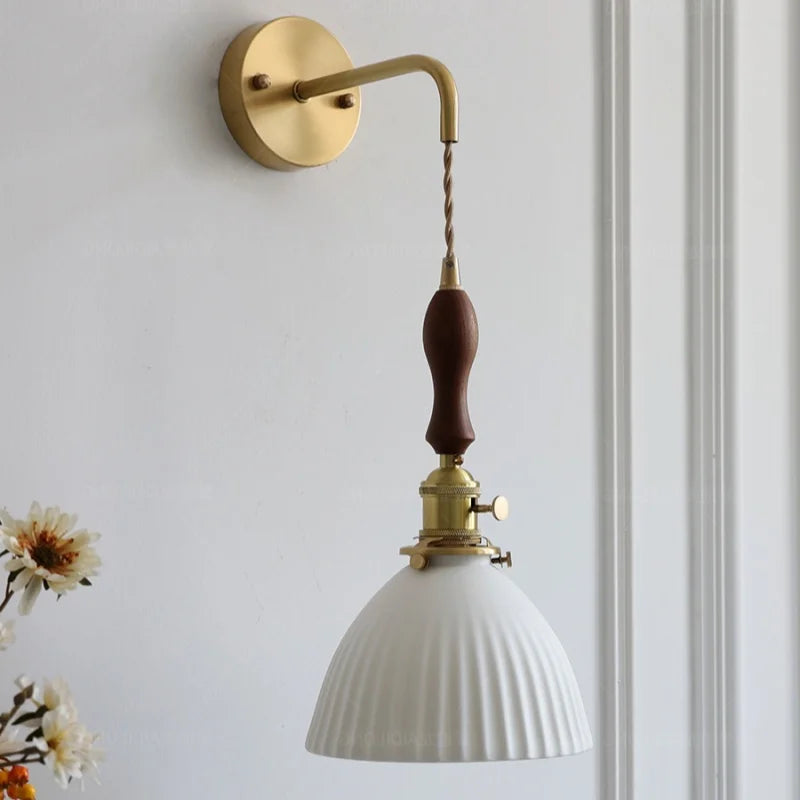 Copper Ceramic LED Wall Lamps - Nordic Modern Design