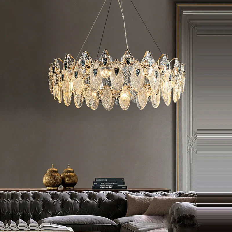 Peacock LED Chandelier Lighting for Living Room