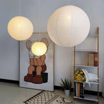 Akari Rice Paper Pendant Lights - Handwoven LED Hanging Lamp for Home Décor