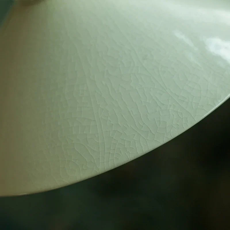 Beige Ceramic LED Pendant Lamp for Home and Commercial Spaces