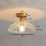 LED Glass Ceiling Lamp for Interior Decor