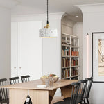 Terrazzo LED Pendant Lights, Adjustable Wire, Nordic Modern Hanging Lamp
