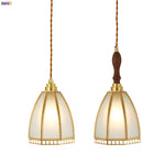 Afralia™ Nordic Glass LED Pendant Light for Kitchen Living Room Bedroom