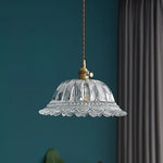 Clear Glass LED Pendant Light | Nordic Hanging Chandelier for Kitchen, Living Room