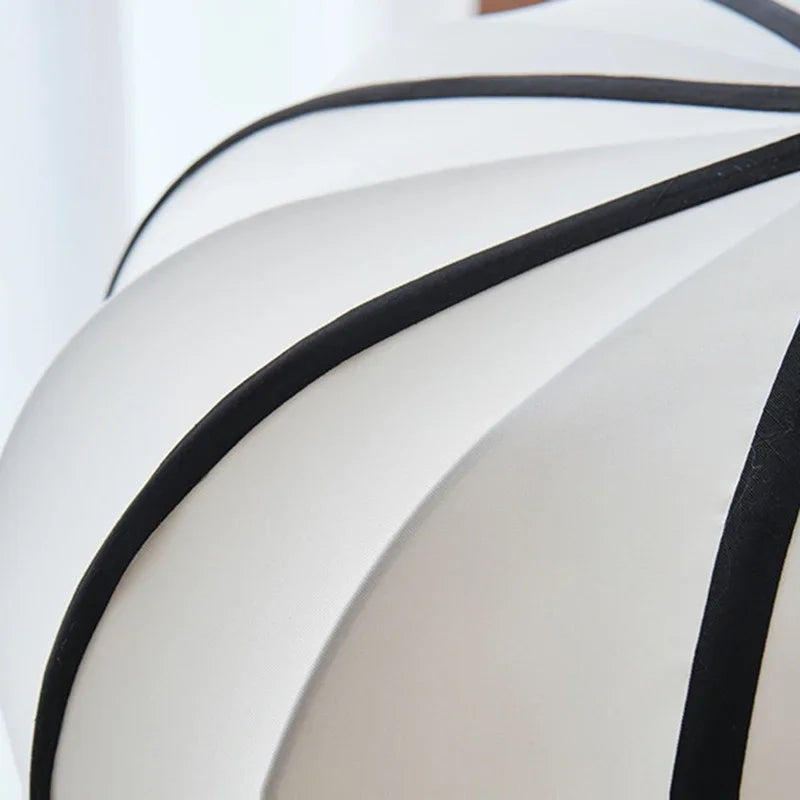 Afralia™ Nordic Style Creamy E27 Pendant Light Fabric Chandelier_Lamp Dining Room Suspended LED Bar Droplight