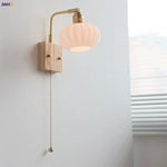 Rotatable LED Wall Light Fixture with Pull Chain Switch, Modern Nordic Design