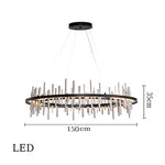 LED Stainless Steel Pendant Light Chandelier for Home Decor in Foyer, Living Room, Bedroom, Restaurant