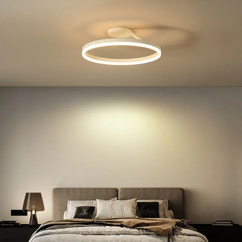 Scandinavia Ring Ceiling Chandelier Dimmable Pendant Light for Living Room