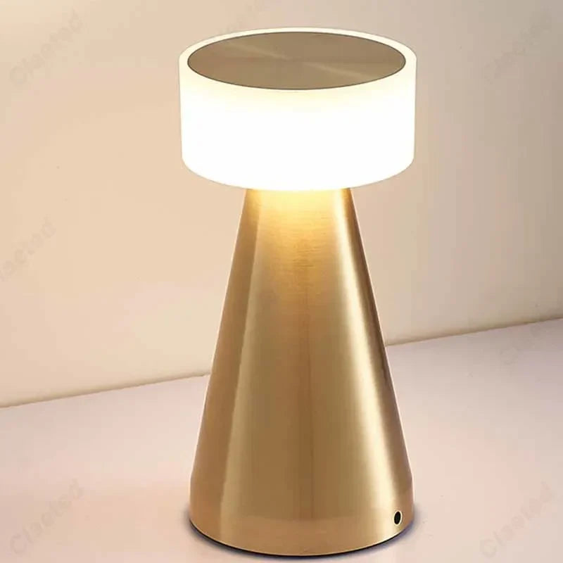 LED Bar Table Lamp: USB Rechargeable Touch Sensor Night Light
