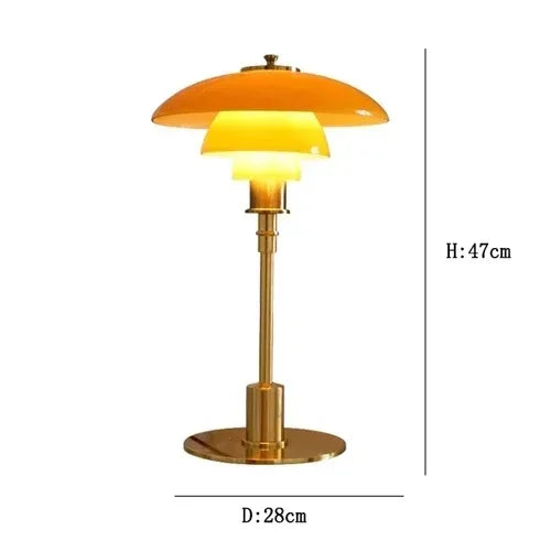 LED Glass Desk Lamp for Living Room Bedroom