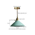 Afralia™ Cyan Ceramic LED Pendant Light for Loft Cafe Bar Decor