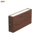Walnut Wood LED Wall Sconce Indoor Light for Bedroom Living Room Restaurant