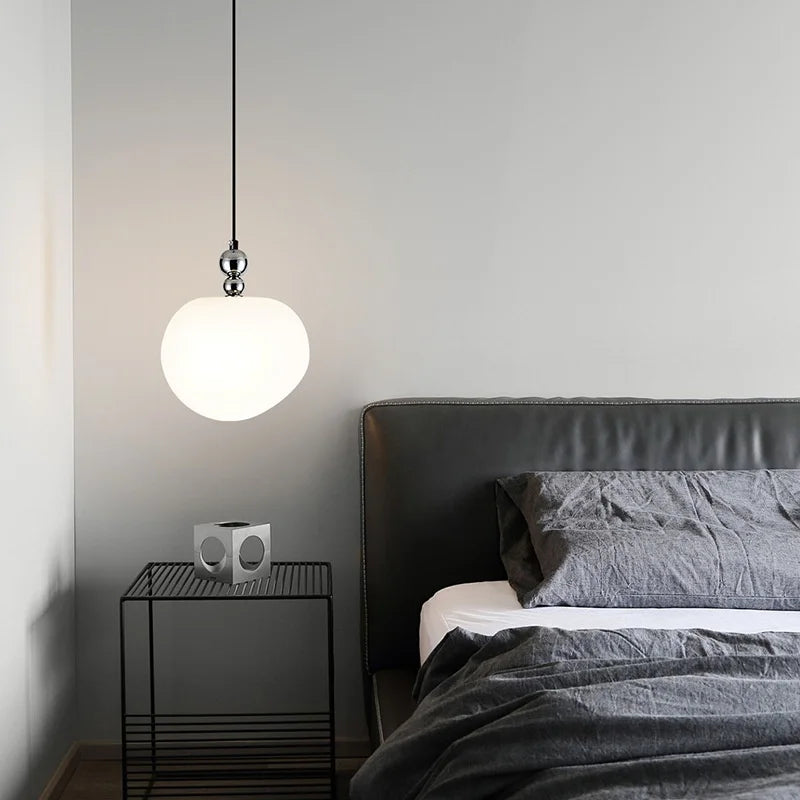Nordic Chrome Globe Pendant Lights - Modern LED Indoor Light