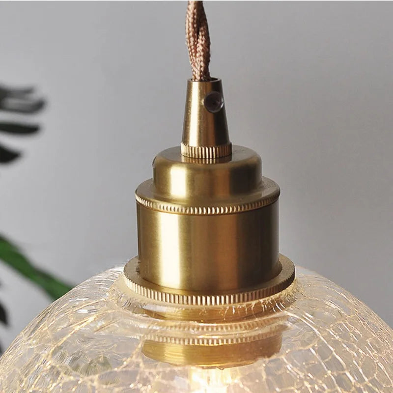 Glass Globe LED Pendant Light - Adjustable Modern Nordic Hanging Fixture