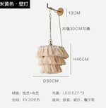 Fela Tassel Chandelier: Bohemian Chain Tiered Suspension Light for Living Room & Shop