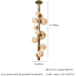 Moonshade Luxury Marble Ball Chandelier