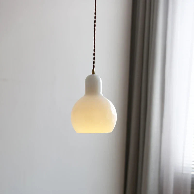 Glass LED Pendant Lamp | Adjustable Nordic Hanging Light
