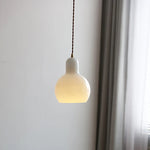 Glass LED Pendant Lamp | Adjustable Nordic Hanging Light