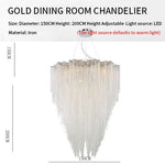 Crystal Tassel Pendant Light: Italian Postmodern Luxury for Bedroom & Restaurant