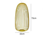 Spokes Pendant: Minimalist Birdcage Hanging Light for Villa, Lobby, Staircase & Home Decor