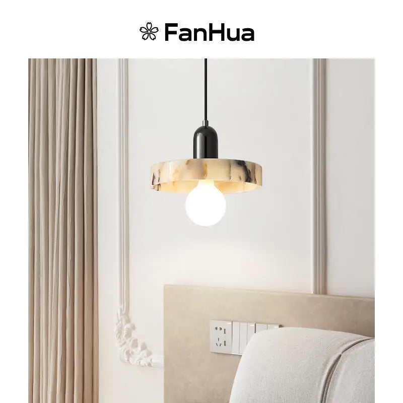 LED Pendant Lights Bulgari Stone Adjustable Steel Hang Lamp Lighting