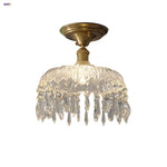 Luxury Crystal Glass LED Ceiling Light for Home Decor