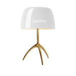 Glass Shade Table Lamp: Designer Tripod Desk Light for Bedroom