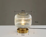 Nordic Glass Table Lamp - Study Bedroom Bedside Modern Living Room Decor