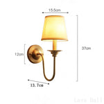 Classic Copper Wall Lamp for Bedroom and Living Room Lighting