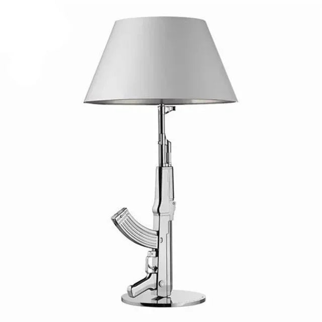 Gun Floor Lamp Electroplated Metal Table Desk Light