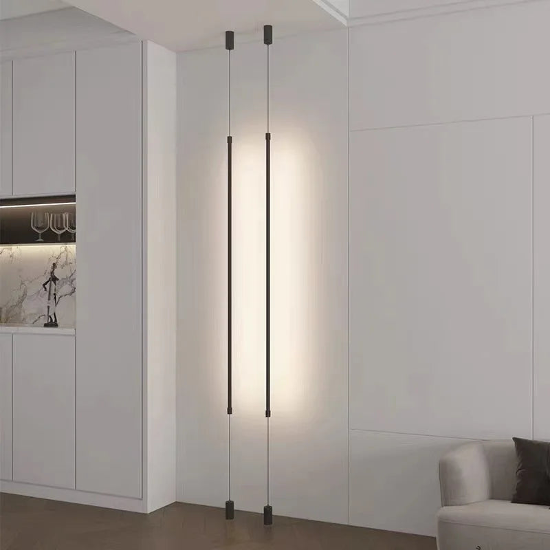 Slim Line LED Pendant Light for Living Room and Bedroom