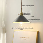 Copper Glass LED Pendant Lights Modern Hanging Lamp for Bar Bedroom Living Room